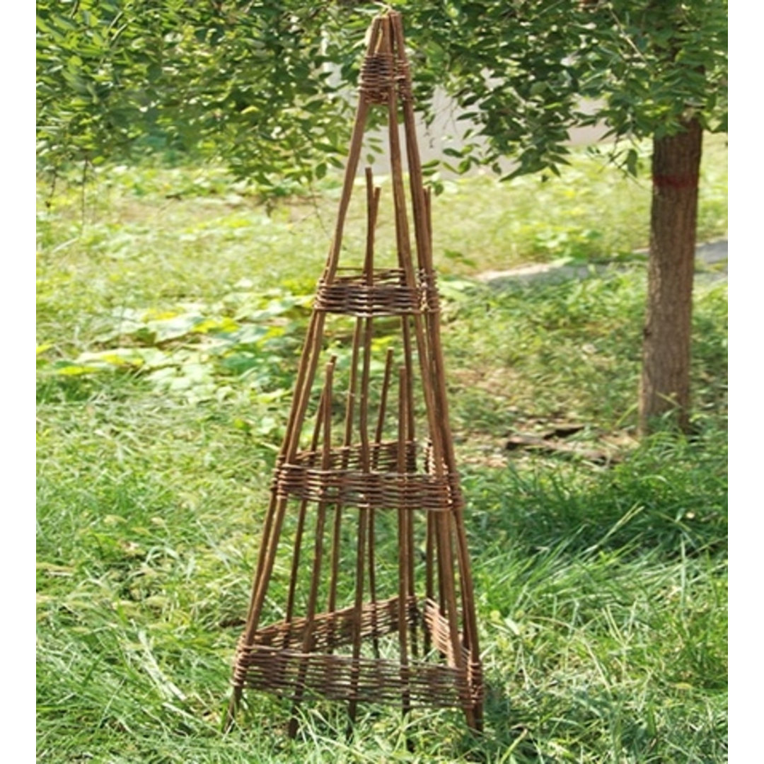  72" H x 17" W Wood Obelisk Trellis